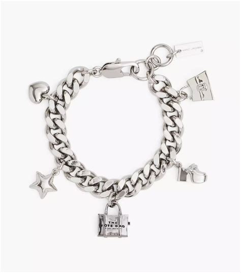 marc jacobs charm bracelet|marc jacobs best friend necklace.